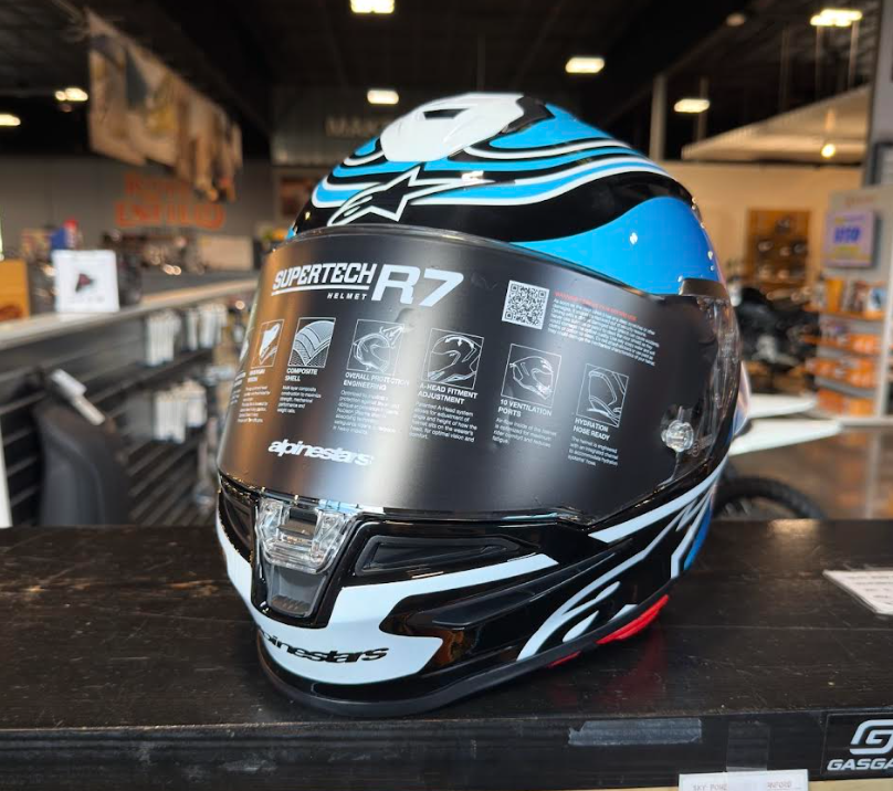 Alpinestars S-R7 Zeal Blue Medium Helmet