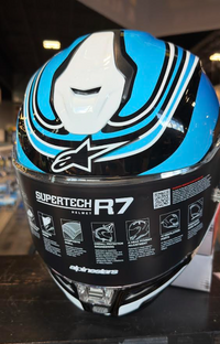 Alpinestars S-R7 Zeal Blue Medium Helmet
