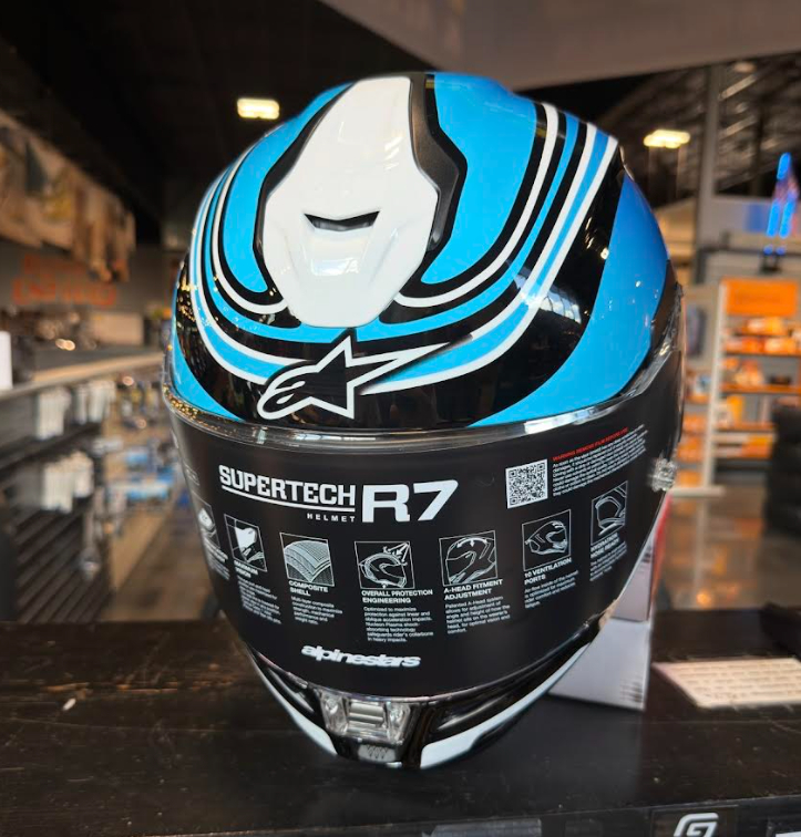 Alpinestars S-R7 Zeal Blue Medium Helmet