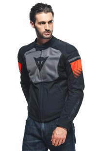 Dainese Air Fast Tex Jacket Size 54 Black and Fluorescent Red New
