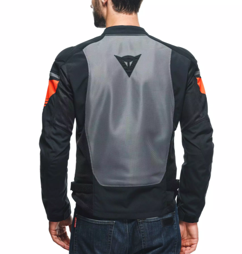 Dainese Air Fast Tex Jacket Size 54 Black and Fluorescent Red New