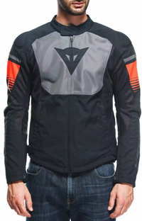 Dainese Air Fast Tex Jacket Size 54 Black and Fluorescent Red New
