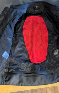 RST S1 CE Motorcycle Jacket Large Black Grey Red Textile New
