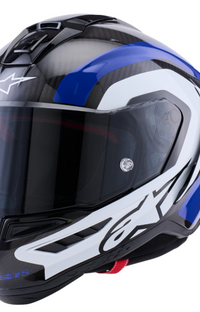 NEW Alpinestars Supertech R10 Arius Carbon Blue White Small Helmet
