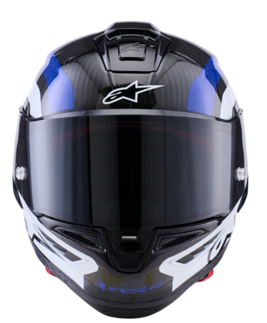 NEW Alpinestars Supertech R10 Arius Carbon Blue White Small Helmet