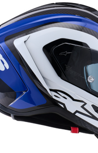 NEW Alpinestars Supertech R10 Arius Carbon Blue White Small Helmet
