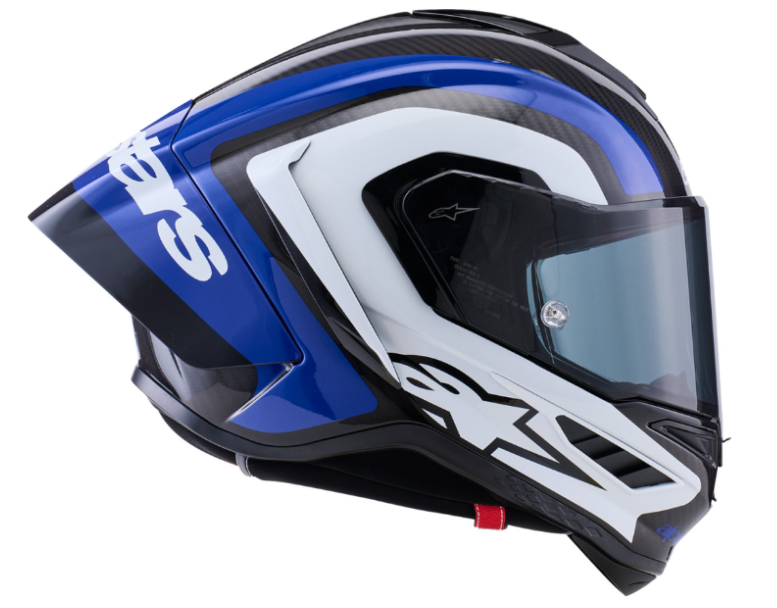 NEW Alpinestars Supertech R10 Arius Carbon Blue White Small Helmet