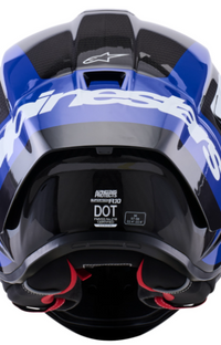 NEW Alpinestars Supertech R10 Arius Carbon Blue White Small Helmet
