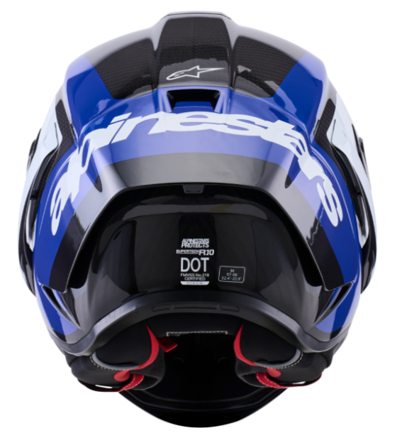 NEW Alpinestars Supertech R10 Arius Carbon Blue White Small Helmet