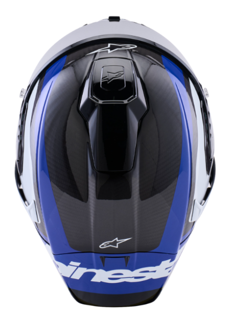 NEW Alpinestars Supertech R10 Arius Carbon Blue White Small Helmet