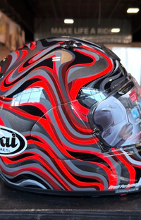 NEW Arai Contour-X Swirl Red Black Large Helmet
