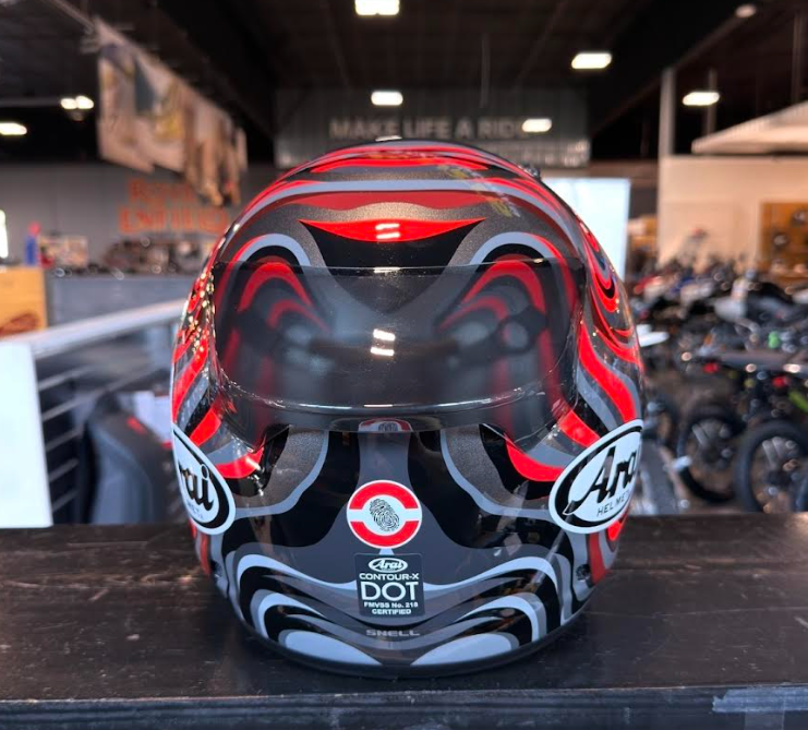 NEW Arai Contour-X Swirl Red Black Large Helmet