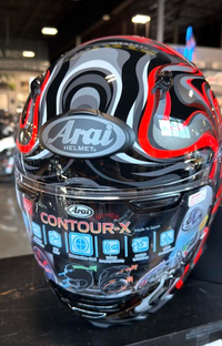 NEW Arai Contour-X Swirl Red Black Large Helmet
