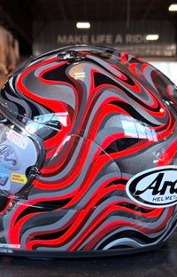 NEW Arai Contour-X Swirl Red Black Large Helmet
