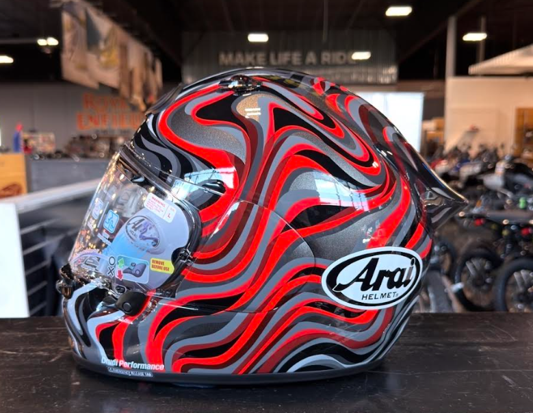 NEW Arai Contour-X Swirl Red Black Large Helmet