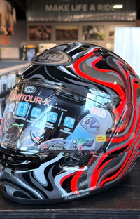 NEW Arai Contour-X Swirl Red Black Large Helmet
