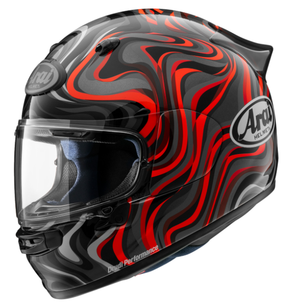 NEW Arai Contour-X Swirl Red Black Large Helmet