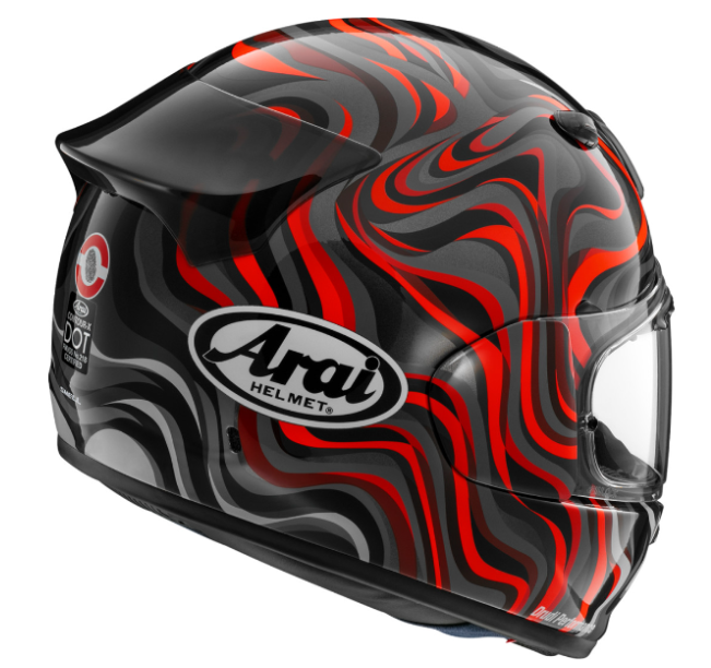 NEW Arai Contour-X Swirl Red Black Large Helmet
