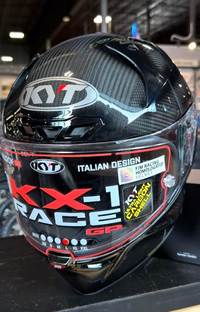 NEW KYT KX-1 Race GP Glossy Carbon XL Helmet
