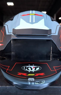 NEW KYT R2R Graphic LED Matte Black Grey Large Helmet
