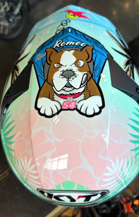 NEW KYT TT-REVO Riccardo Rossi BCN Replica XL Helmet
