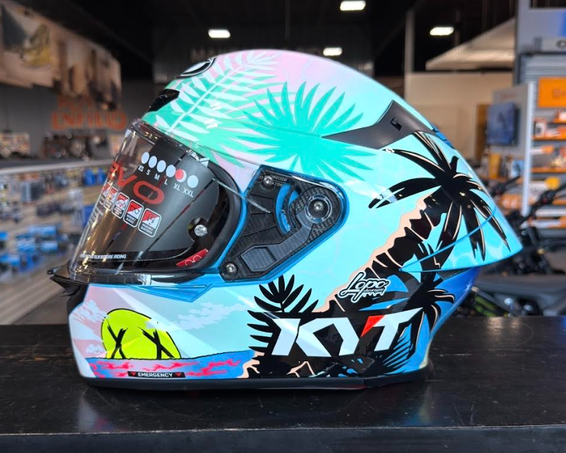 NEW KYT TT-REVO Riccardo Rossi BCN Replica XL Helmet