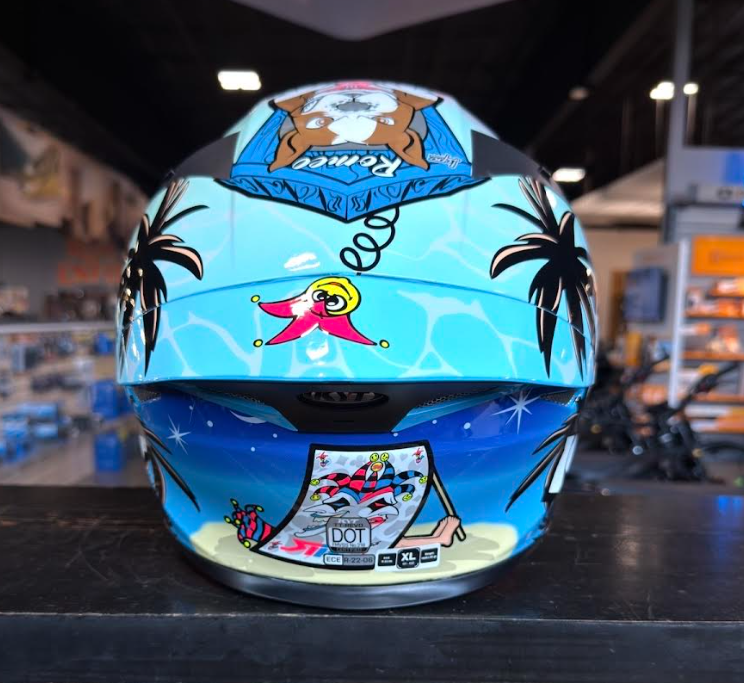 NEW KYT TT-REVO Riccardo Rossi BCN Replica XL Helmet