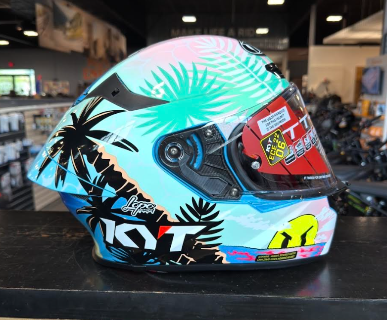 NEW KYT TT-REVO Riccardo Rossi BCN Replica XL Helmet