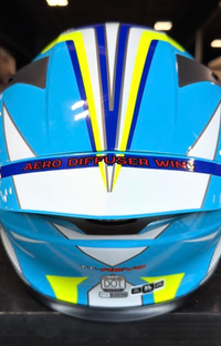 NEW KYT TT-REVO Grand Prix White Blue XL Helmet

