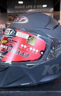 NEW KYT R2R Solid Matte Black Medium Helmet
