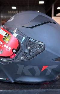 NEW KYT R2R Solid Matte Black Medium Helmet
