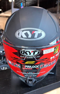 NEW KYT R2R Solid Matte Black Medium Helmet
