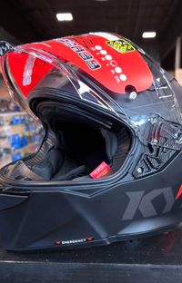 NEW KYT R2R Solid Matte Black Medium Helmet
