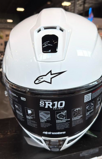 NEW Alpinestars Supertech R10 Gloss White Large Helmet
