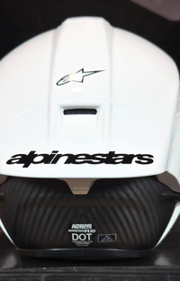 NEW Alpinestars Supertech R10 Gloss White Large Helmet
