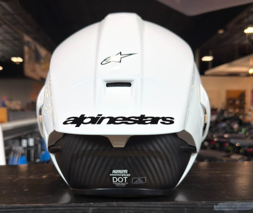 NEW Alpinestars Supertech R10 Gloss White Large Helmet