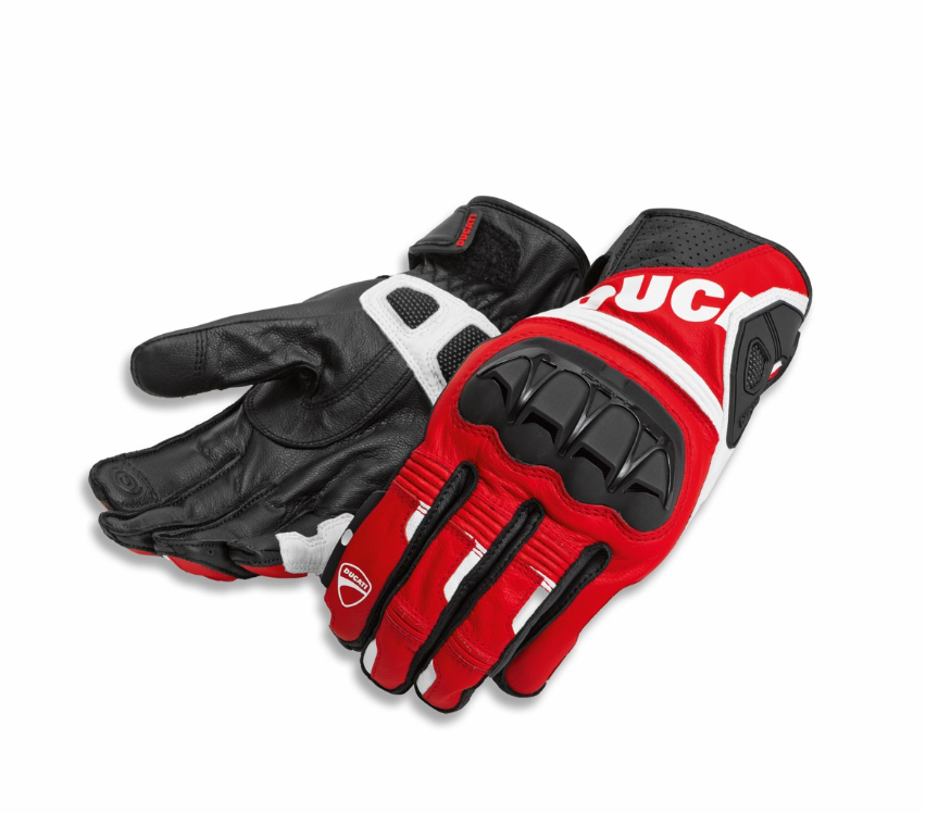 NEW Ducati Sport C5 Fabric Leather Red Black XL Gloves