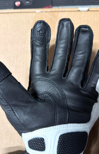 NEW Ducati Sport C5 Fabric Leather Red Black XL Gloves
