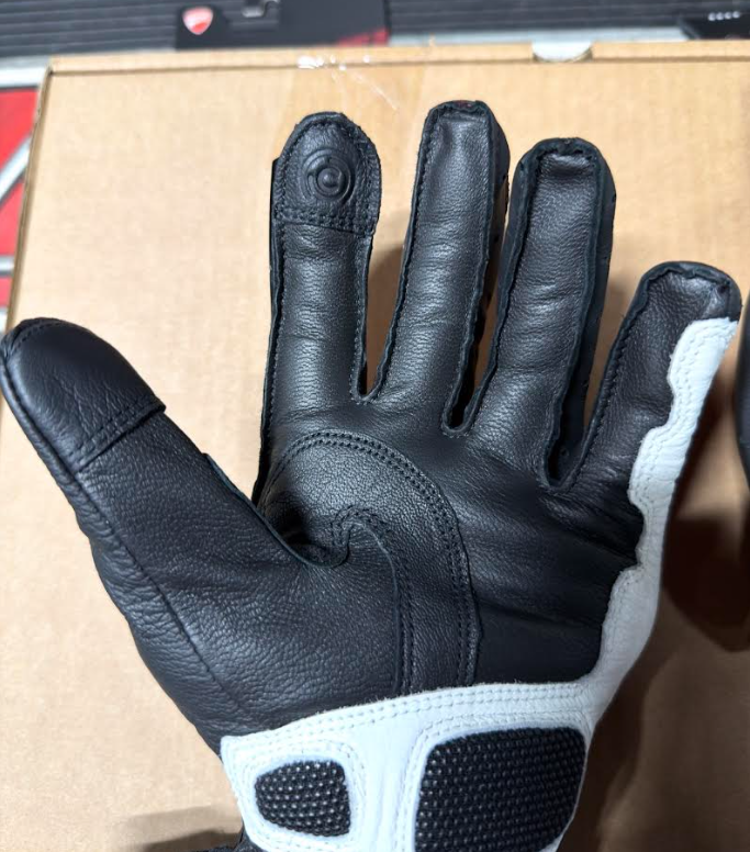 NEW Ducati Sport C5 Fabric Leather Red Black XL Gloves