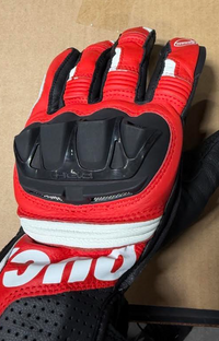 NEW Ducati Sport C5 Fabric Leather Red Black XL Gloves

