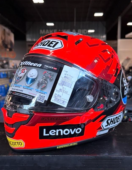 NEW Shoei Ducati X-15 Marquez 9 Medium Helmet