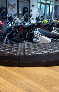 NEW OEM Triumph Brown Quilted Bench Seat A9708614

