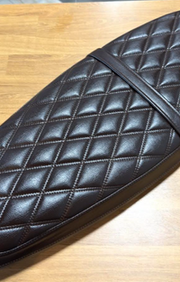 NEW OEM Triumph Brown Quilted Bench Seat A9708614
