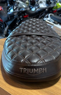 NEW OEM Triumph Brown Quilted Bench Seat A9708614
