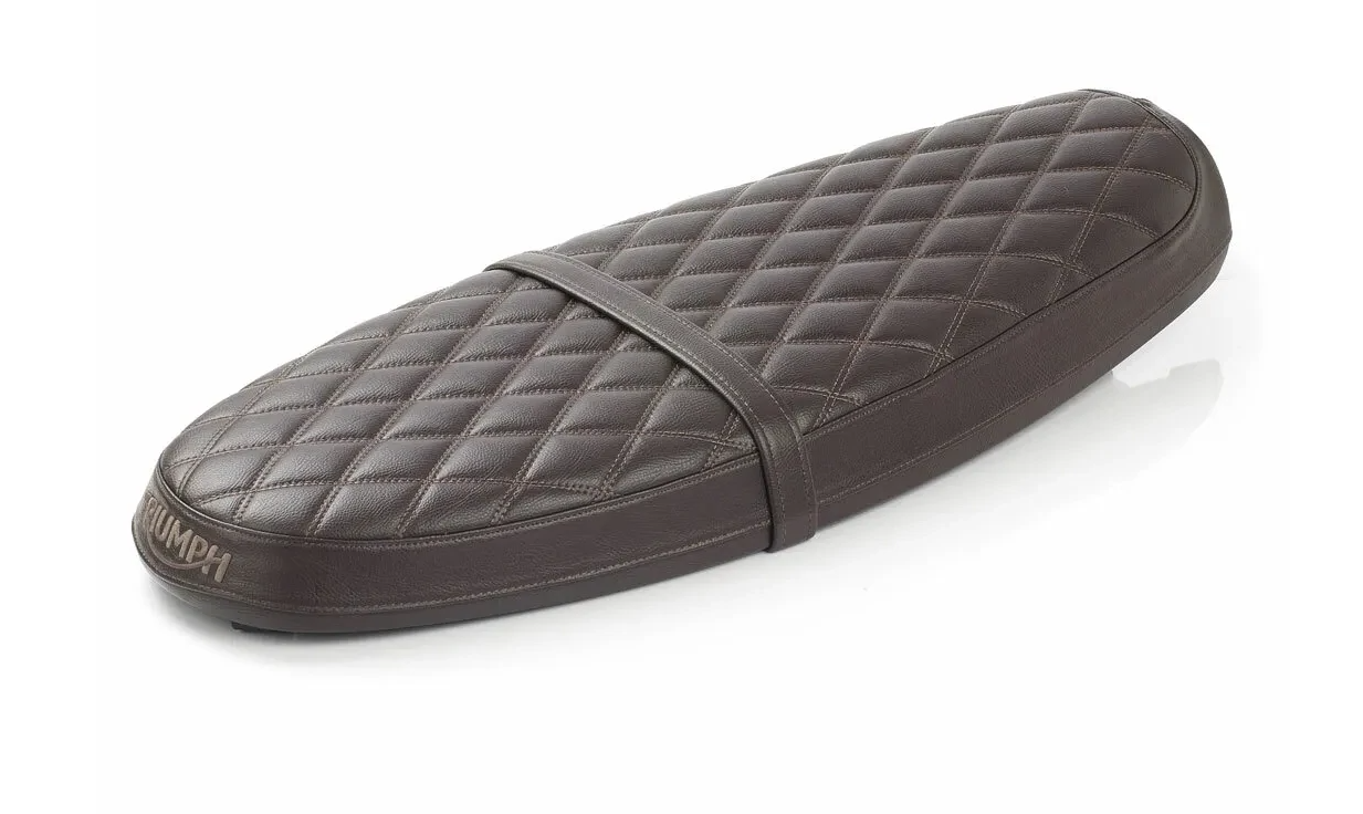 NEW OEM Triumph Brown Quilted Bench Seat A9708614