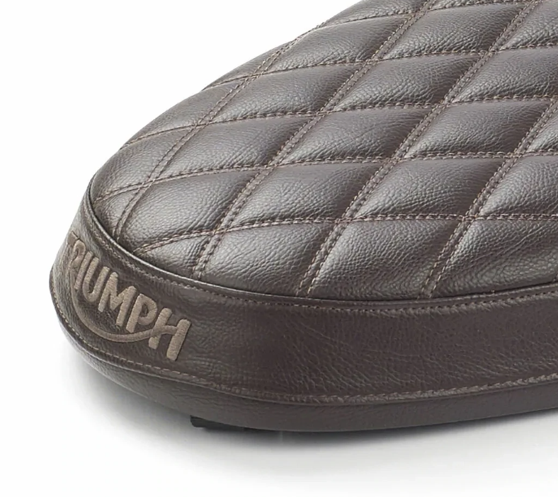 NEW OEM Triumph Brown Quilted Bench Seat A9708614