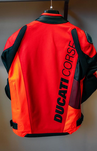 NEW OEM Ducati Corse C6 Dainese Leather Motorcycle Jacket Size 50
