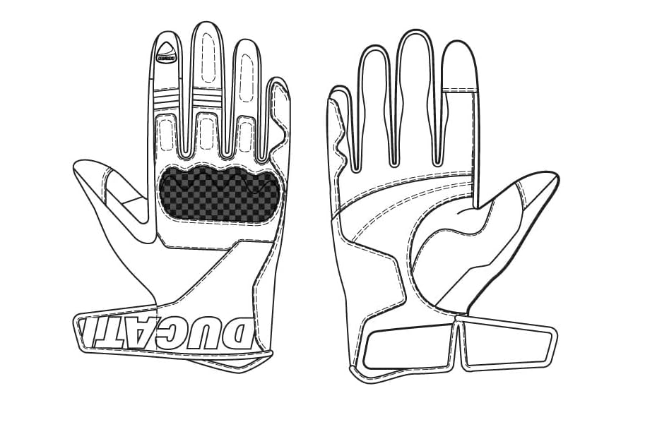 NEW OEM Ducati Sport C4 Held Leather Motorcycle Gloves Large