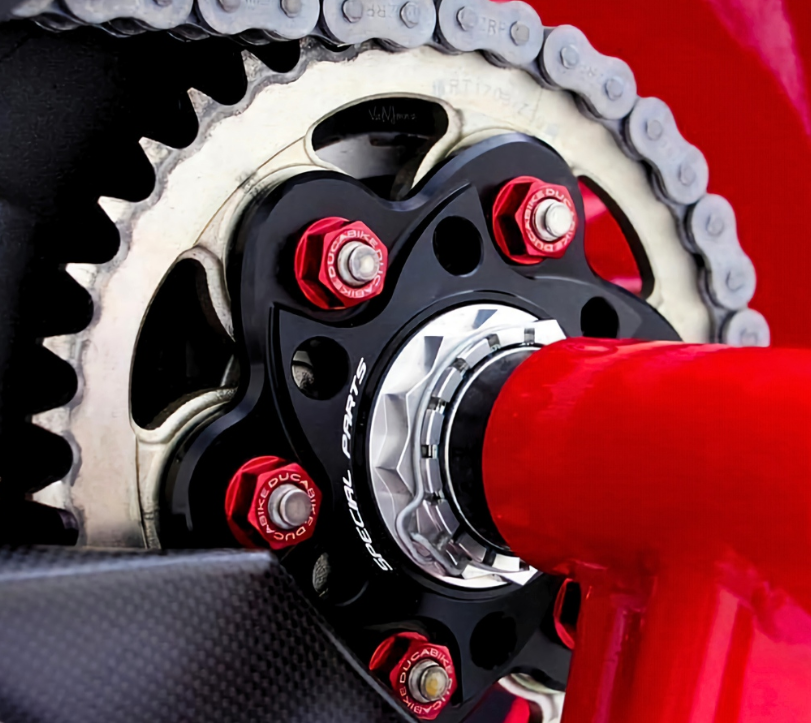 NEW Ducabike DBK 6DSB01A Red Rear Sprocket Carrier Nut Set for Ducati