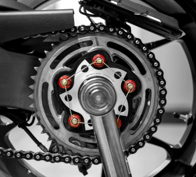 NEW Ducabike DBK 6DSB01A Red Rear Sprocket Carrier Nut Set for Ducati